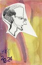 Cartoon: An artist in search of truth (small) by Kestutis tagged art kunst sketch truth kestutis lithuania