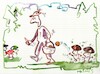 Cartoon: Mushroom basketball (small) by Kestutis tagged mushroom forest autumn basketball kestutis lithuania summer