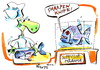 Cartoon: Supervisor (small) by Kestutis tagged supervisor turtle food piranha kestutis adventure pirate fish kitchen küche