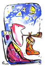Cartoon: WAITING SANTA CLAUS (small) by Kestutis tagged santa,claus,happy,new,year,pipes