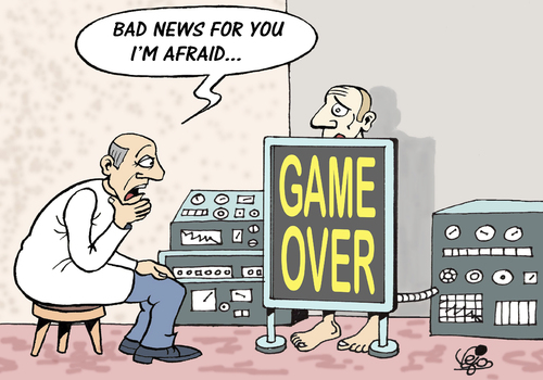 Cartoon: BAD NEWS... (medium) by Vejo tagged patient,diagnosis,health,doctor