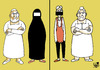 Cartoon: Different culture... (small) by Vejo tagged culture,boerka,dominant,man,wife