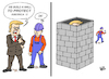 Cartoon: THE WALL... (small) by Vejo tagged trump,the,wall,protection,protest