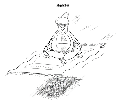 Cartoon: aladirk niebel (medium) by elke lichtmann tagged niebel,teppich,carpet