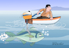 Cartoon: Fish engine. (small) by Cartoonarcadio tagged humor,fish,gag,cartoon,happy,laughing