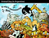 Cartoon: ANIMAL DAY in Argentine (small) by PETRE tagged nature,wild,lire