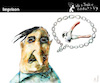 Cartoon: Imprison (small) by PETRE tagged language,speech,chain,prison