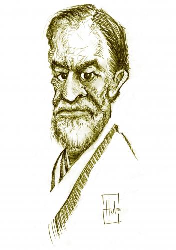 Cartoon: Sigmund  Freud (medium) by Hule tagged caricature