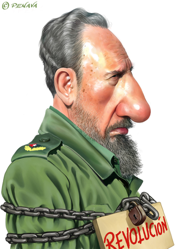 Cartoon: Fidel Castro (medium) by penava tagged fidel,castro,karikatur,caricature,cuba,maximo,lider,revolution,kuba,revolutionsfuehrer,kariktur,karikaturen,fidel castro,kuba,politiker,revolution,fidel,castro