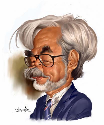 Cartoon: Hayao Miyazaki (medium) by Amir Taqi tagged hayao,miyazaki