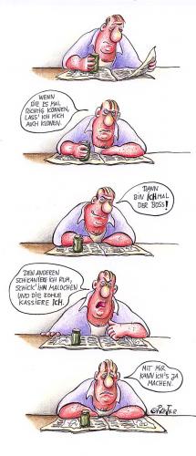 Cartoon: egoklon (medium) by Petra Kaster tagged arbeitslosigkeit,unterschicht,gentechnik,klonen