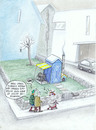 Cartoon: baukredit (small) by Petra Kaster tagged finanzen,kredite,immobilien,klohäuschen,eigenheim,renten,armut,banken,finanzkrise,immobilienmarkt,geld