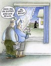 Cartoon: später Besuch (small) by Petra Kaster tagged tod,nachbarn,kleinstadt,senioren,sterben