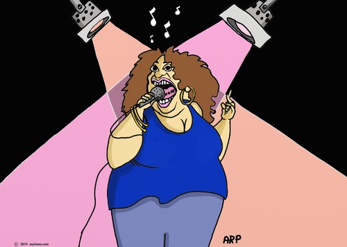 Cartoon: Blues Singer (medium) by tonyp tagged arp,singer,blues,izzy,arptoons