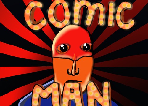 Cartoon: COMIC MAN (medium) by tonyp tagged arp,comic,man,cartoon,arptoons