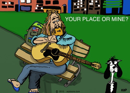 Cartoon: Friends (medium) by tonyp tagged arp,late,night,arptoons,guitar