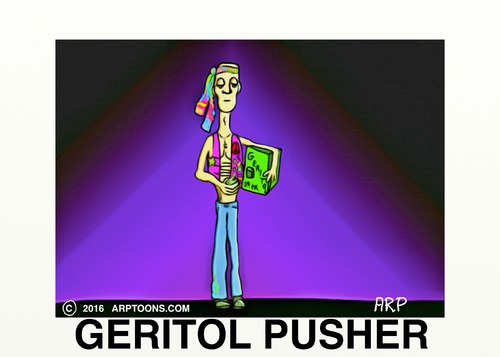 Cartoon: Geritol Pusher (medium) by tonyp tagged arp,geritol,drinking,hippie,60,years,old