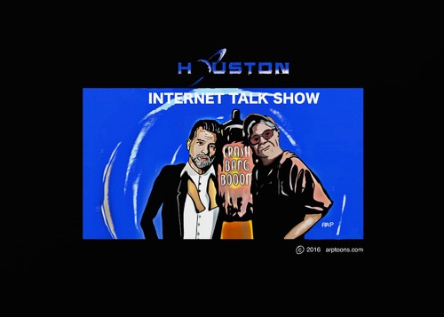 Cartoon: Houston Talk Show logo (medium) by tonyp tagged arp,logo,show,talk,wave,radio