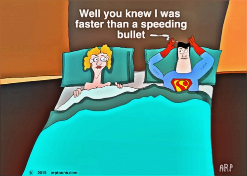 Cartoon: Super Fast Superman (medium) by tonyp tagged arp,superman,super,arptoons