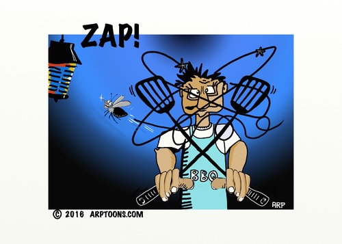 Cartoon: ZAP (medium) by tonyp tagged fly,catch,swat,bug