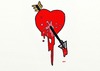 Cartoon: Bleeding heart (small) by tonyp tagged arp,arrow,heard,red,arptoons