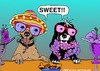 Cartoon: SWEET Cake (small) by tonyp tagged arp sweet vacation dogs pets fun color colour