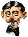 Cartoon: <b>Marcel Proust</b> (small) by William Medeiros tagged writers,literature - marcel_proust_221615