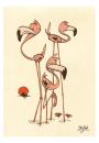 Cartoon: 3 Flamingos (small) by Dirk ESchulz tagged dirk