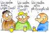Cartoon: Philosophisches Saufen (small) by Matthias Schlechta tagged saufen,philosophie,bier,alkohol,säufer,männer,kneipe,feierabend,theke,tresen