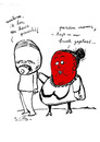 Cartoon: pisnicht (small) by studionuts tagged chicken,erotic,cartoon,nuts