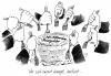 Cartoon: Gabeln (small) by Stuttmann tagged milliardenpaket,steuergelder,steuerzahler,ackermann,banken