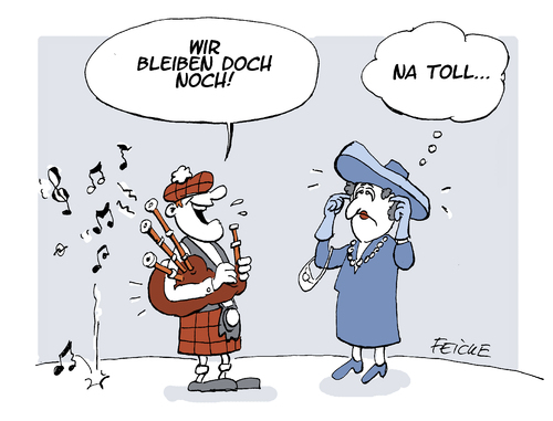 Cartoon: Scotland (medium) by FEICKE tagged schottland,referendum,queen,england,gross,britannien,schottland,referendum,queen,england,gross,britannien