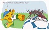 Cartoon: 2014 World Cup DENGUE X FULECO (small) by Wilmarx tagged world,cup,brazil,dengue,disease,football