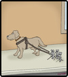 Cartoon: Three Blind Mice (small) by cartertoons tagged mice,dogs,blind,disabilities,animals