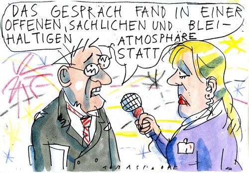 Cartoon: Diplomatie (medium) by Jan Tomaschoff tagged konflikte,diplomaten,konflikte,diplomaten