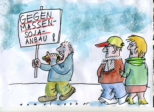 Cartoon: Massenanbau (medium) by Jan Tomaschoff tagged ernäherung,ernäherung
