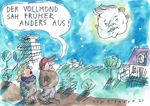 Cartoon: Mond (medium) by Jan Tomaschoff tagged musk,mond,musk,mond