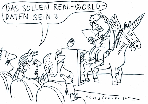 Cartoon: real world (medium) by Jan Tomaschoff tagged forschung,studien,daten,real,world,forschung,studien,daten,real,world