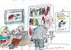 Cartoon: nicht im Stehen (small) by Jan Tomaschoff tagged männer,frauen,lesen,pinkeln