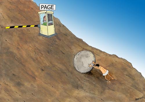Cartoon: page (medium) by draganm tagged roads