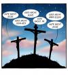 Cartoon: Waltons Mountain (small) by volkertoons tagged volkertoons cartoon humor jesus christus christ ostern easter kreuzigung golgatha golgotha waltons tv fernsehen serie