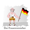 Cartoon: Der Frauenversteher (small) by Tricomix tagged frauenfussball,wm,birgit,prinz,sommermaerchen,fan,fussball,soccer,women,silvia,neid