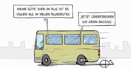 Cartoon: 20211027-Masslos (medium) by Marcus Gottfried tagged bundestag,abgeordnete,voll,überfüllt,bus,linienbus,besetzt,enge,fülle,bundestag,abgeordnete,voll,überfüllt,bus,linienbus,besetzt,enge,fülle