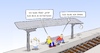 Cartoon: 20210811-Bahnstreik (small) by Marcus Gottfried tagged bahn,gdl,streik,urlaub,urlaubszeit,stau,eisenbahn,lokführer,lokführerstreik