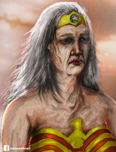 Cartoon: Old Wonder Woman (medium) by matan_kohn tagged old,wonder,woman,comics,funny,matan,kohn