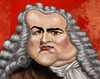 Cartoon: Johann Sebastian Bach (small) by frostyhut tagged bach composer baroque german classical music