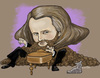 Cartoon: Johannes Brahms (small) by frostyhut tagged brahms,classical,piano,music,beard,cat