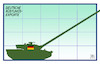 Cartoon: Anstieg Rüstungsexporte (small) by Harm Bengen tagged deutsche,rüstungsexporte,anstieg,wirtschaft,krieg,jemen,leopard,panzer,harm,bengen,cartoon,karikatur