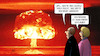 Cartoon: Atomkriegs-Szenario (small) by Harm Bengen tagged atomkrieg,szenario,scholz,atombombe,explosion,atompilz,schwere,waffen,russland,ukraine,krieg,harm,bengen,cartoon,karikatur
