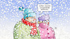 Cartoon: Außengastronomie (small) by Harm Bengen tagged schnee,winter,april,aussen,gastronomie,geöffnet,freiheiten,sonderrechte,modellregion,geimpfte,corona,harm,bengen,cartoon,karikatur